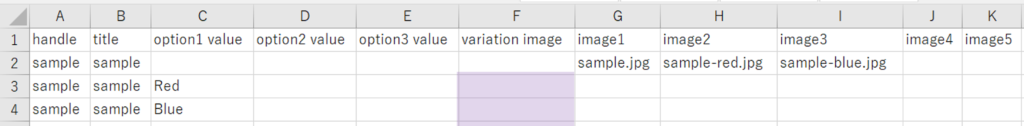 Cells for variant images